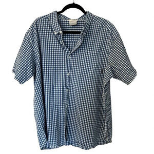 Columbia Men’s Short Sleeve Regular Fit Checkered Button Up Shirt Sz XXL GUC